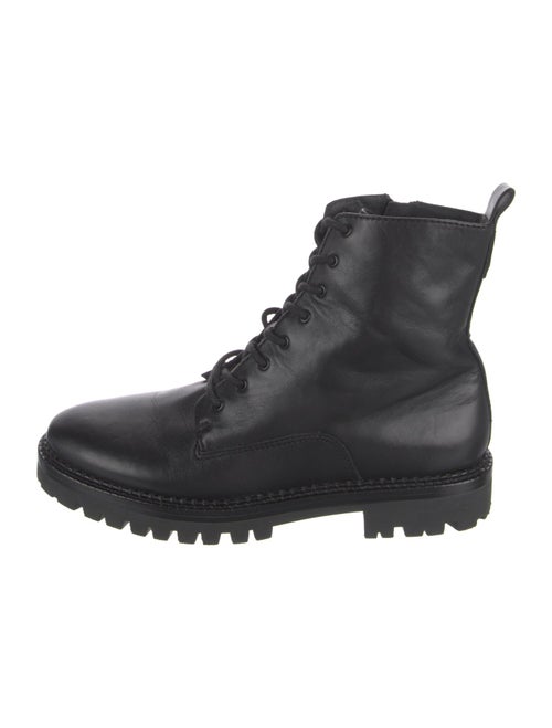 Vince Leather Combat Boots