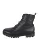 Vince Leather Combat Boots