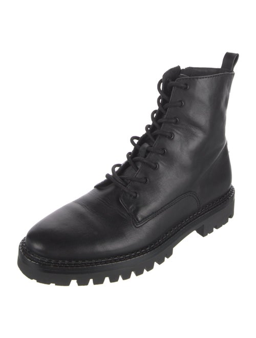 Vince Leather Combat Boots