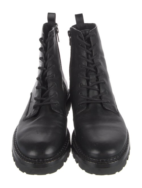 Vince Leather Combat Boots