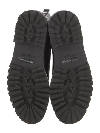 Vince Leather Combat Boots