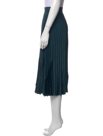 Vince Pleated Accents Knee-Length Skirt