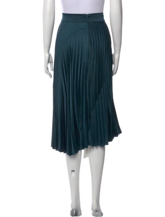 Vince Pleated Accents Knee-Length Skirt