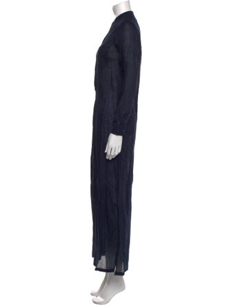 Vince Mock Neck Long Dress