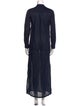 Vince Mock Neck Long Dress