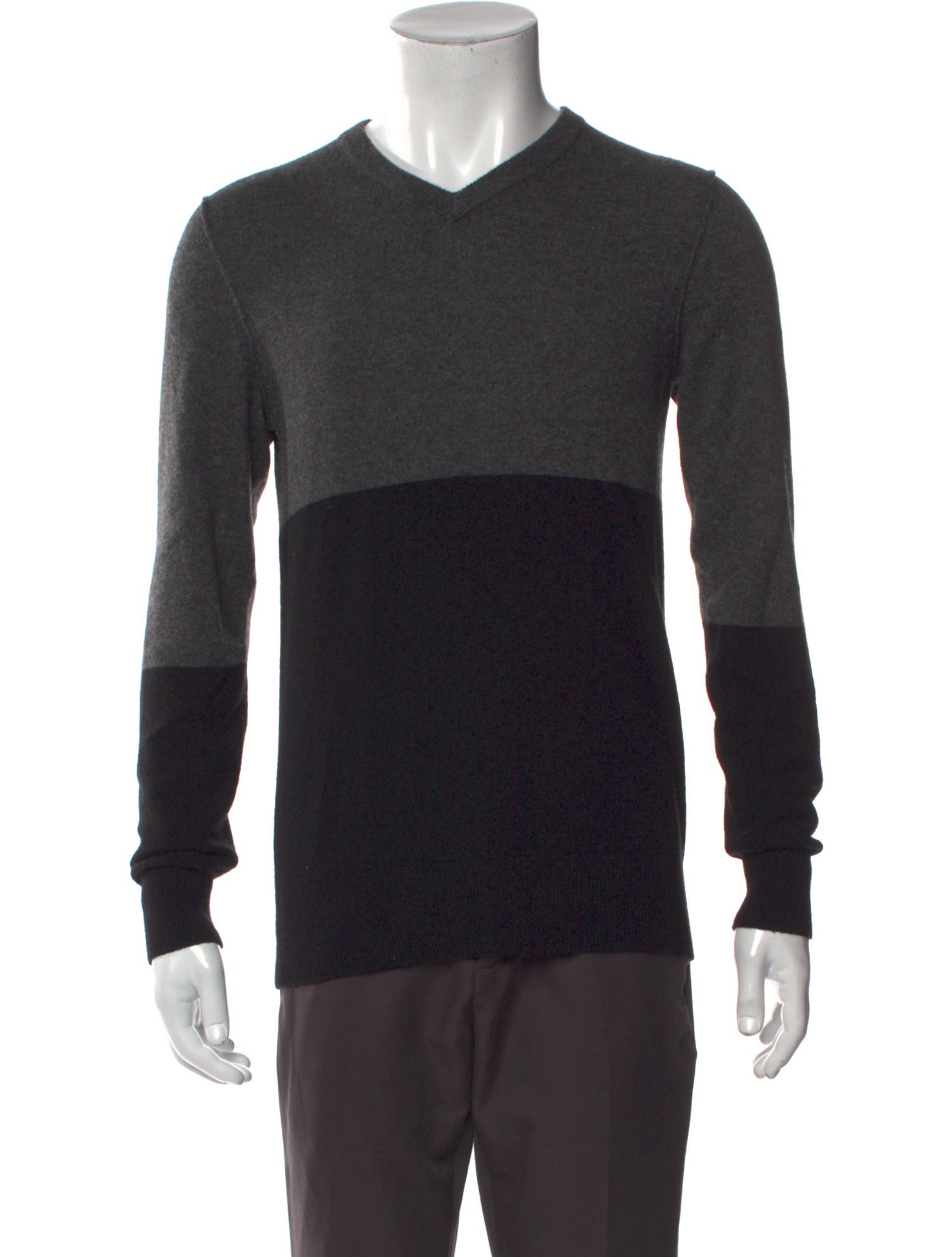 Vince Cashmere Colorblock Pattern Pullover