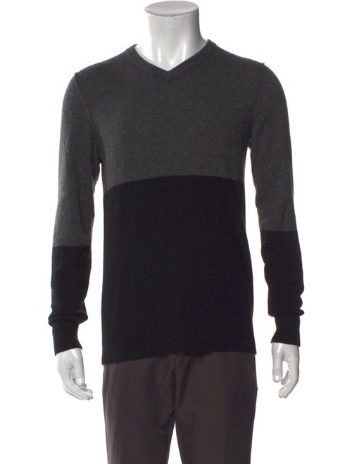 Vince Cashmere Colorblock Pattern Pullover