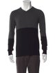 Vince Cashmere Colorblock Pattern Pullover