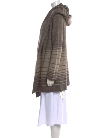 Vince Striped Open Front Sweater