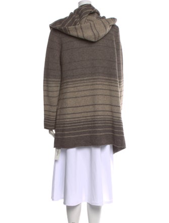 Vince Striped Open Front Sweater