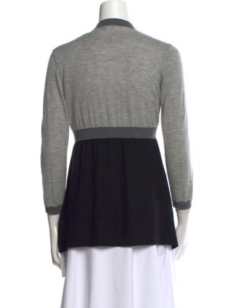 Vince Cashmere Colorblock Pattern Sweater