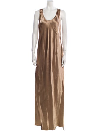 Vince Scoop Neck Long Dress