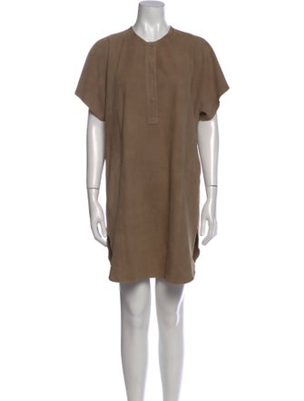 Vince Leather Mini Dress