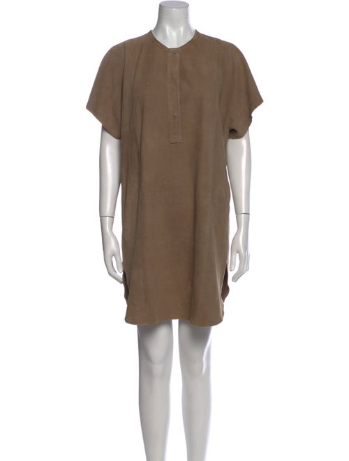 Vince Leather Mini Dress