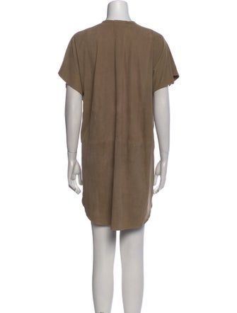 Vince Leather Mini Dress