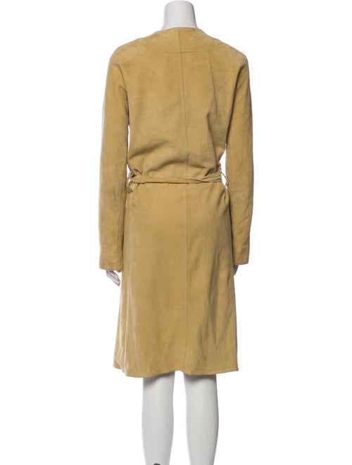 Vince Lamb Leather Trench Coat