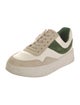 Vince Leather Colorblock Pattern Sneakers