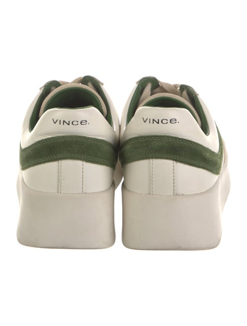 Vince Leather Colorblock Pattern Sneakers