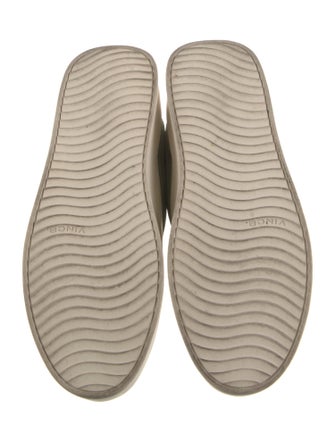 Vince Leather Colorblock Pattern Sneakers