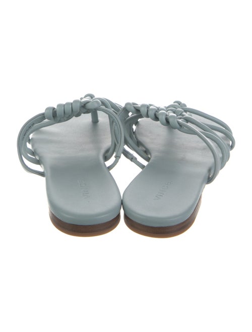 Vince Leather Braided Accents Slides