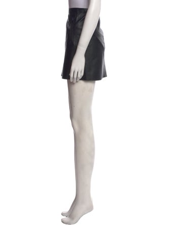 Vince Leather Mini Skirt