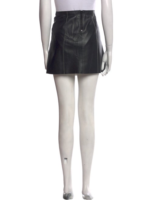 Vince Leather Mini Skirt