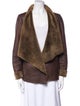 Vince Leather Faux Fur Jacket