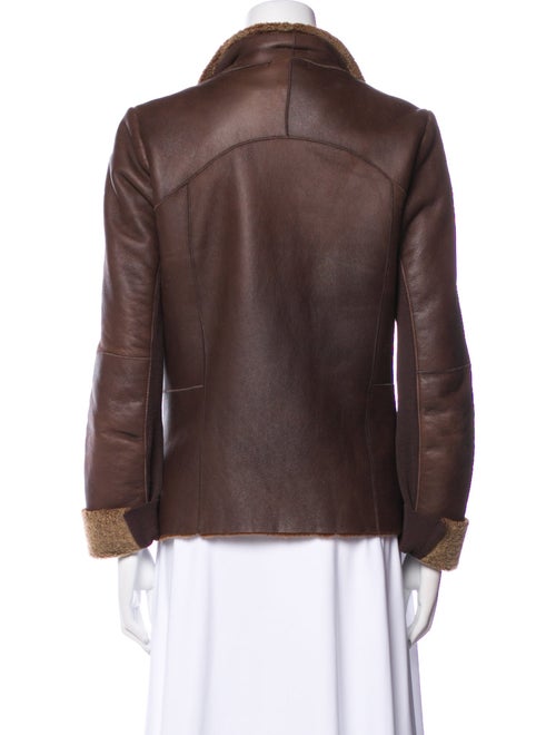 Vince Leather Faux Fur Jacket