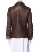 Vince Leather Faux Fur Jacket