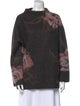 Vince Printed Mock Neck Sweater