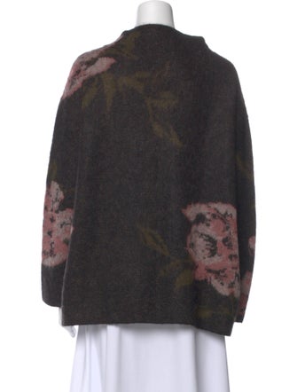 Vince Printed Mock Neck Sweater