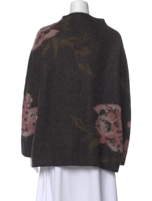 Vince Printed Mock Neck Sweater