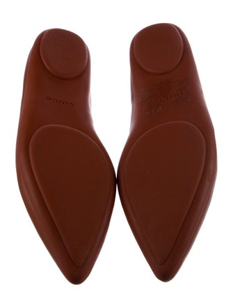 Vince Leather Ballet Flats