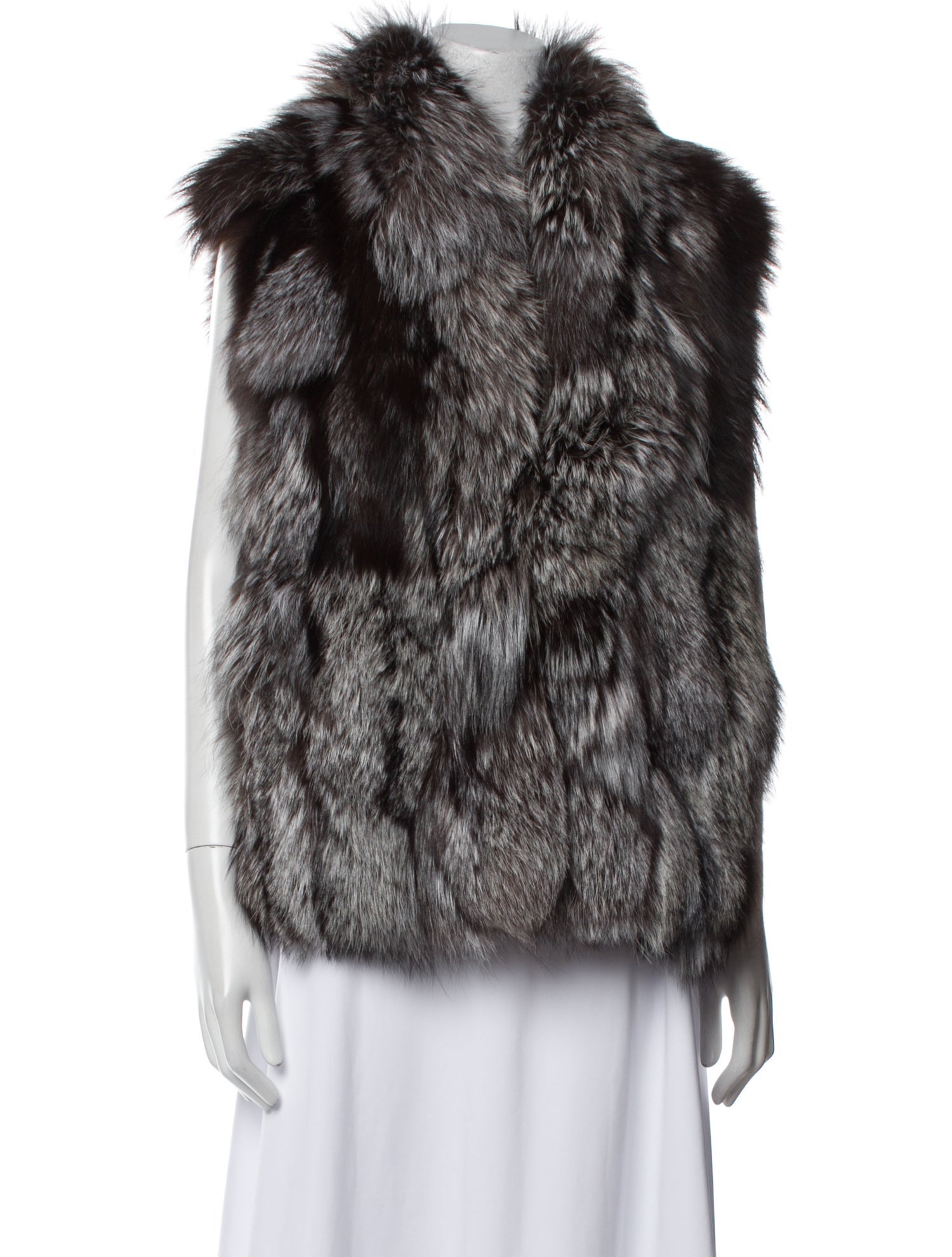 Vince Fox Printed Fur Jacket