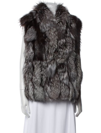 Vince Fox Printed Fur Jacket