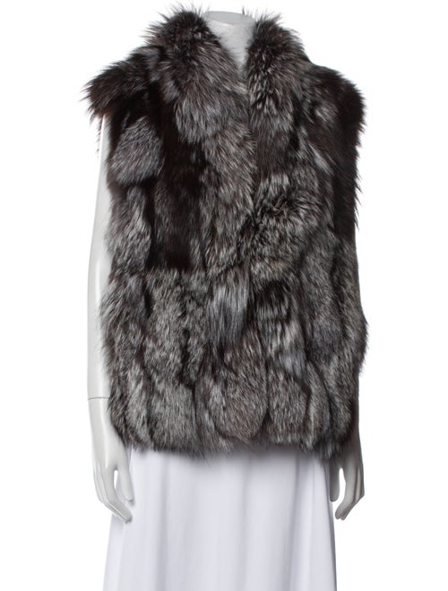 Vince Fox Printed Fur Jacket