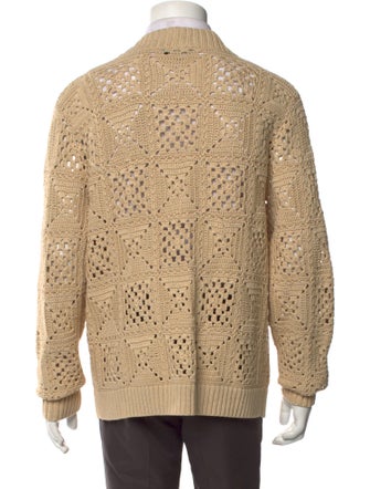 Vince Printed V-Neck Cardigan