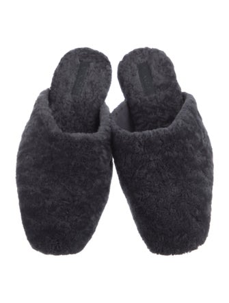 Vince Fur Fur Trim Mules