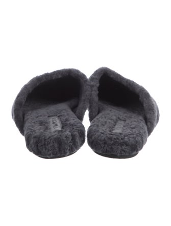 Vince Fur Fur Trim Mules
