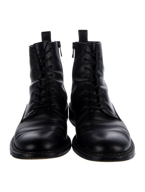 Vince Leather Combat Boots