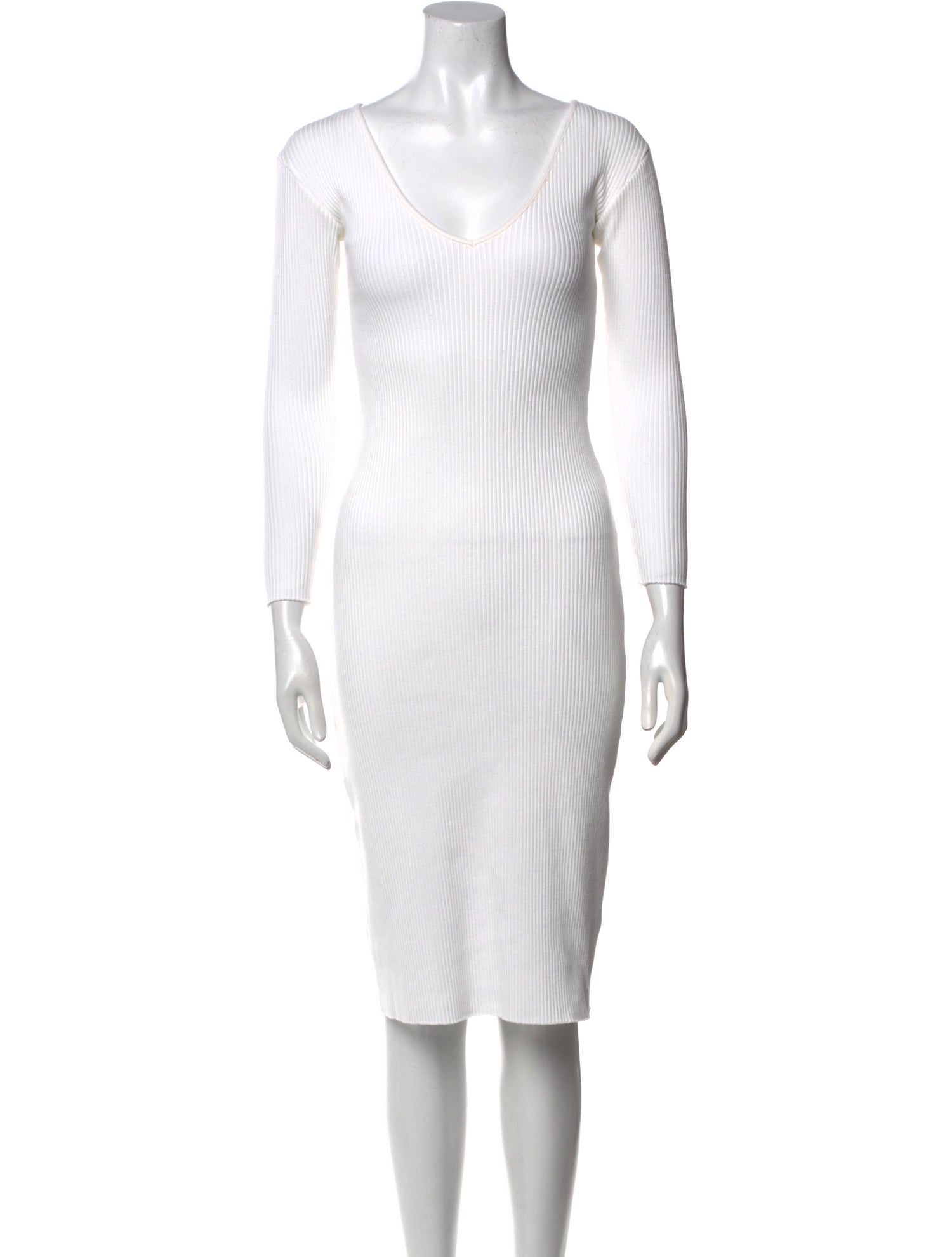 Vince Scoop Neck Knee-Length Dress