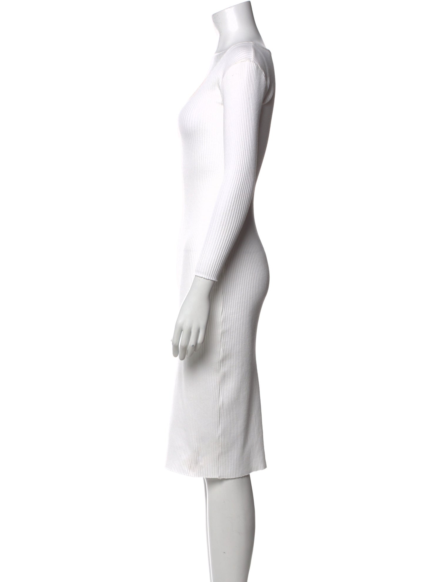 Vince Scoop Neck Knee-Length Dress