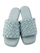 Vince Leather Braided Accents Slides