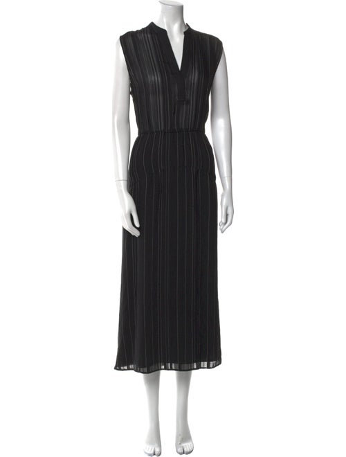 Vince Striped Midi Length Dress