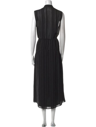 Vince Striped Midi Length Dress