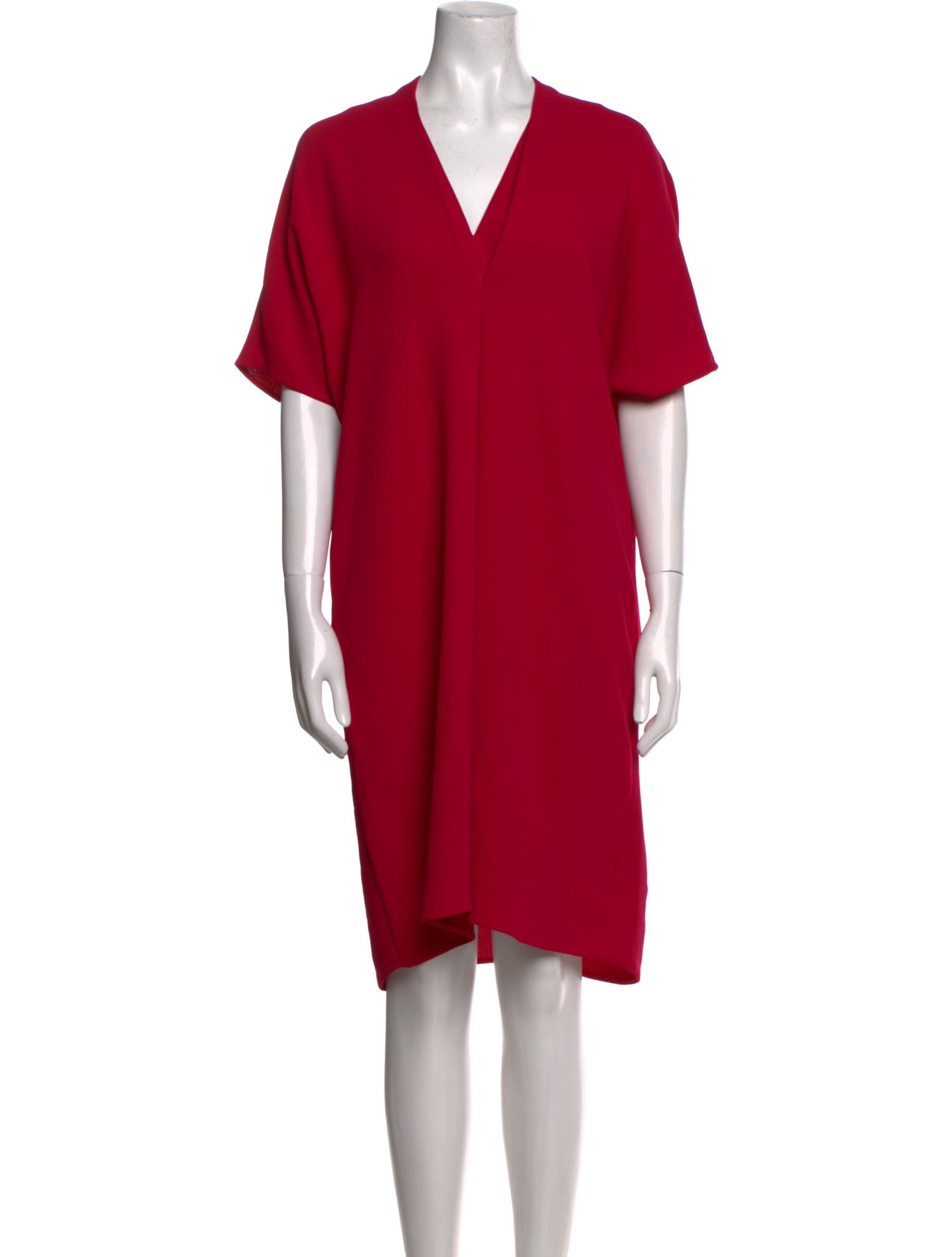 Vince V-Neck Knee-Length Dress