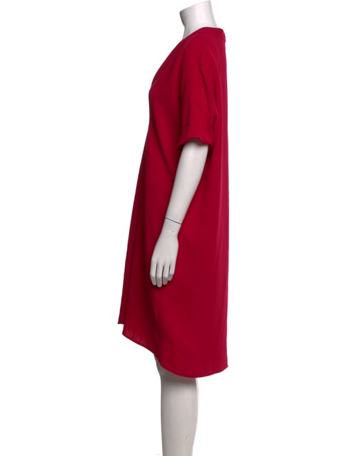 Vince V-Neck Knee-Length Dress