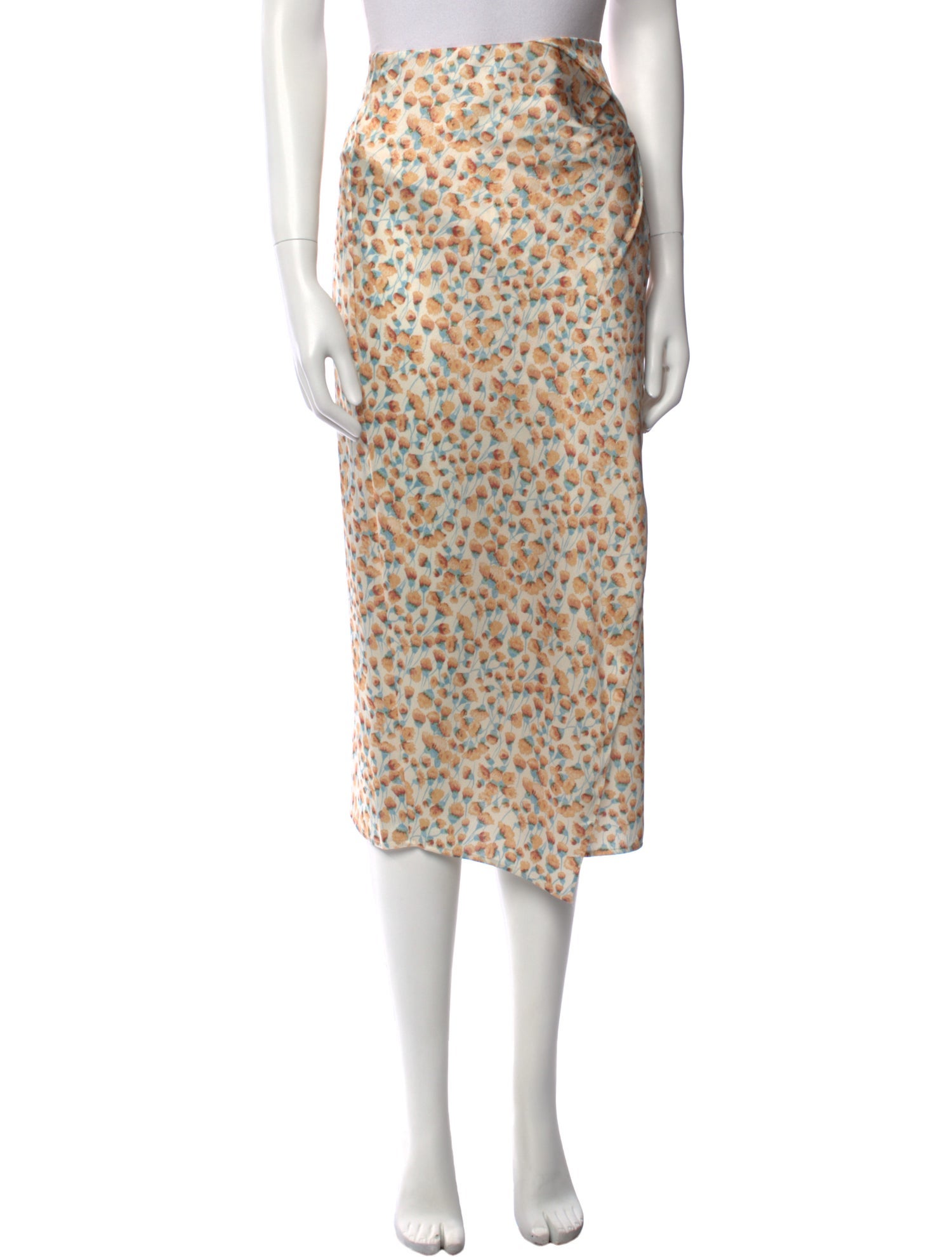 Vince Printed Midi Length Skirt