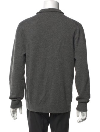 Vince Cashmere Crew Neck Polo Sweater