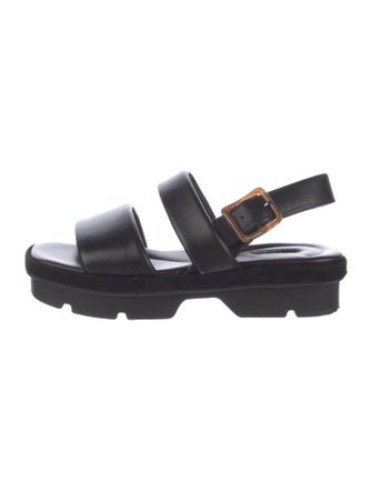 Vince Leather Slingback Sandals